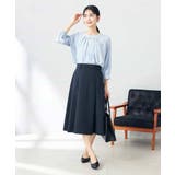 【洗える/ストレッチ/UVカット】麻調ストレッチフレアスカート | a.v.v【WOMEN】 | 詳細画像7 