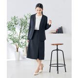 【洗える/ストレッチ/UVカット】麻調ストレッチタイトスカート | a.v.v【WOMEN】 | 詳細画像4 