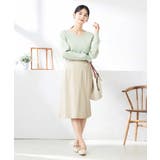 【洗える/ストレッチ/UVカット】麻調ストレッチタイトスカート | a.v.v【WOMEN】 | 詳細画像8 