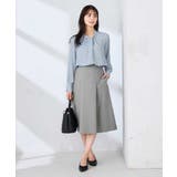 【洗える/UVカット】リネンライクストレッチフレアスカート | a.v.v【WOMEN】 | 詳細画像14 