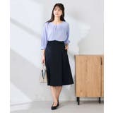 【洗える/UVカット】リネンライクストレッチフレアスカート | a.v.v【WOMEN】 | 詳細画像4 