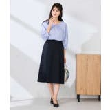 【洗える/UVカット】リネンライクストレッチフレアスカート | a.v.v【WOMEN】 | 詳細画像6 