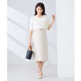 【洗える/UVカット】リネンライクストレッチタイトスカート | a.v.v【WOMEN】 | 詳細画像10 