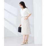 【洗える/UVカット】リネンライクストレッチタイトスカート | a.v.v【WOMEN】 | 詳細画像13 