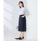 【洗える/UVカット】リネンライクストレッチタイトスカート | a.v.v【WOMEN】 | 詳細画像4 