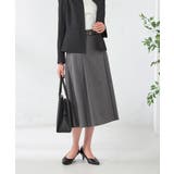 ダークグレー | 【洗える/イージーケア/吸水速乾/ストレッチ】梳毛調フレアスカート | a.v.v【WOMEN】