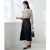 【洗える/イージーケア/ストレッチ】パウダーツイルフレアスカート | a.v.v【WOMEN】 | 詳細画像11