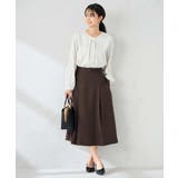 【洗える/イージーケア/ストレッチ】パウダーツイルフレアスカート | a.v.v【WOMEN】 | 詳細画像4