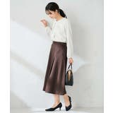 【洗える/イージーケア/ストレッチ】パウダーツイルフレアスカート | a.v.v【WOMEN】 | 詳細画像5