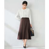 【洗える/イージーケア/ストレッチ】パウダーツイルフレアスカート | a.v.v【WOMEN】 | 詳細画像7