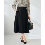 【洗える/イージーケア/ストレッチ】パウダーツイルフレアスカート | a.v.v【WOMEN】 | 詳細画像9