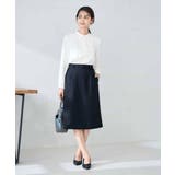 【洗える/イージーケア/ストレッチ】パウダーツイルタイトスカート | a.v.v【WOMEN】 | 詳細画像4