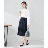 【洗える/イージーケア/ストレッチ】パウダーツイルタイトスカート | a.v.v【WOMEN】 | 詳細画像5