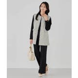 ミックスツイードペプラムジレ | a.v.v【WOMEN】 | 詳細画像13 