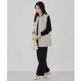 ミックスツイードペプラムジレ | a.v.v【WOMEN】 | 詳細画像14 