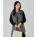 ミックスツイードペプラムジレ | a.v.v【WOMEN】 | 詳細画像17 