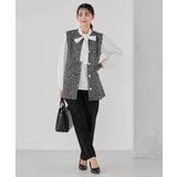 ミックスツイードペプラムジレ | a.v.v【WOMEN】 | 詳細画像30 