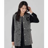 ミックスツイードペプラムジレ | a.v.v【WOMEN】 | 詳細画像35 