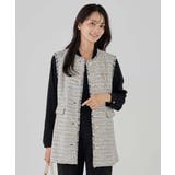 ミックスツイードペプラムジレ | a.v.v【WOMEN】 | 詳細画像9 