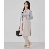 サテンサイドスリットジレ【洗える/速乾/毛玉になりにくい/イージーケア】 | a.v.v【WOMEN】 | 詳細画像12