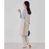 サテンサイドスリットジレ【洗える/速乾/毛玉になりにくい/イージーケア】 | a.v.v【WOMEN】 | 詳細画像14