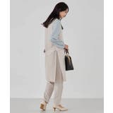 サテンサイドスリットジレ【洗える/速乾/毛玉になりにくい/イージーケア】 | a.v.v【WOMEN】 | 詳細画像16