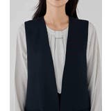 サテンサイドスリットジレ【洗える/速乾/毛玉になりにくい/イージーケア】 | a.v.v【WOMEN】 | 詳細画像25