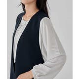 サテンサイドスリットジレ【洗える/速乾/毛玉になりにくい/イージーケア】 | a.v.v【WOMEN】 | 詳細画像26