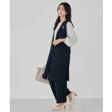 サテンサイドスリットジレ【洗える/速乾/毛玉になりにくい/イージーケア】 | a.v.v【WOMEN】 | 詳細画像3