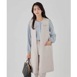 サテンサイドスリットジレ【洗える/速乾/毛玉になりにくい/イージーケア】 | a.v.v【WOMEN】 | 詳細画像9