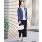 カルゼストレッチツイードキーネックジャケット | a.v.v【WOMEN】 | 詳細画像14