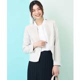 【洗える】シャークツイードキーネックジャケット | a.v.v【WOMEN】 | 詳細画像8