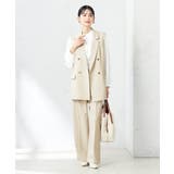 【洗える/ストレッチ/UVカット】麻調ストレッチダブルジレ | a.v.v【WOMEN】 | 詳細画像10 