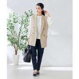 【洗える/ストレッチ/UVカット】麻調ストレッチダブルジレ | a.v.v【WOMEN】 | 詳細画像15 