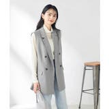 【洗える/ストレッチ/UVカット】麻調ストレッチダブルジレ | a.v.v【WOMEN】 | 詳細画像16 