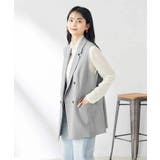 【洗える/ストレッチ/UVカット】麻調ストレッチダブルジレ | a.v.v【WOMEN】 | 詳細画像17 