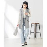 【洗える/ストレッチ/UVカット】麻調ストレッチダブルジレ | a.v.v【WOMEN】 | 詳細画像18 