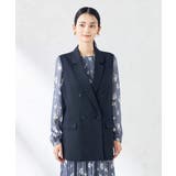 【洗える/ストレッチ/UVカット】麻調ストレッチダブルジレ | a.v.v【WOMEN】 | 詳細画像21 