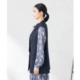 【洗える/ストレッチ/UVカット】麻調ストレッチダブルジレ | a.v.v【WOMEN】 | 詳細画像22 