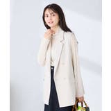 【洗える/UVカット】リネンライクストレッチダブルジレジャケット | a.v.v【WOMEN】 | 詳細画像10 