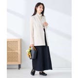 【洗える/UVカット】リネンライクストレッチダブルジレジャケット | a.v.v【WOMEN】 | 詳細画像13 