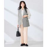 【洗える/UVカット】リネンライクストレッチダブルジレジャケット | a.v.v【WOMEN】 | 詳細画像19 