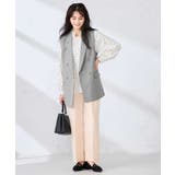 【洗える/UVカット】リネンライクストレッチダブルジレジャケット | a.v.v【WOMEN】 | 詳細画像20 