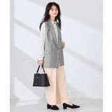 【洗える/UVカット】リネンライクストレッチダブルジレジャケット | a.v.v【WOMEN】 | 詳細画像21 