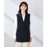 【洗える/UVカット】リネンライクストレッチダブルジレジャケット | a.v.v【WOMEN】 | 詳細画像22 