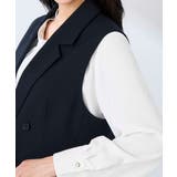 【洗える/UVカット】リネンライクストレッチダブルジレジャケット | a.v.v【WOMEN】 | 詳細画像26 