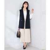 【洗える/UVカット】リネンライクストレッチダブルジレジャケット | a.v.v【WOMEN】 | 詳細画像5 