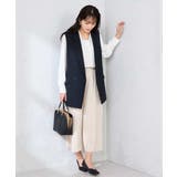 【洗える/UVカット】リネンライクストレッチダブルジレジャケット | a.v.v【WOMEN】 | 詳細画像9 