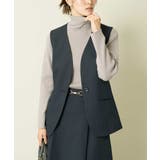 ネイビー | ツイード調ペプラムジレ | a.v.v【WOMEN】