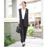 【洗える/イージーケア】ダブルクロスワイドストレートパンツ | a.v.v【WOMEN】 | 詳細画像75